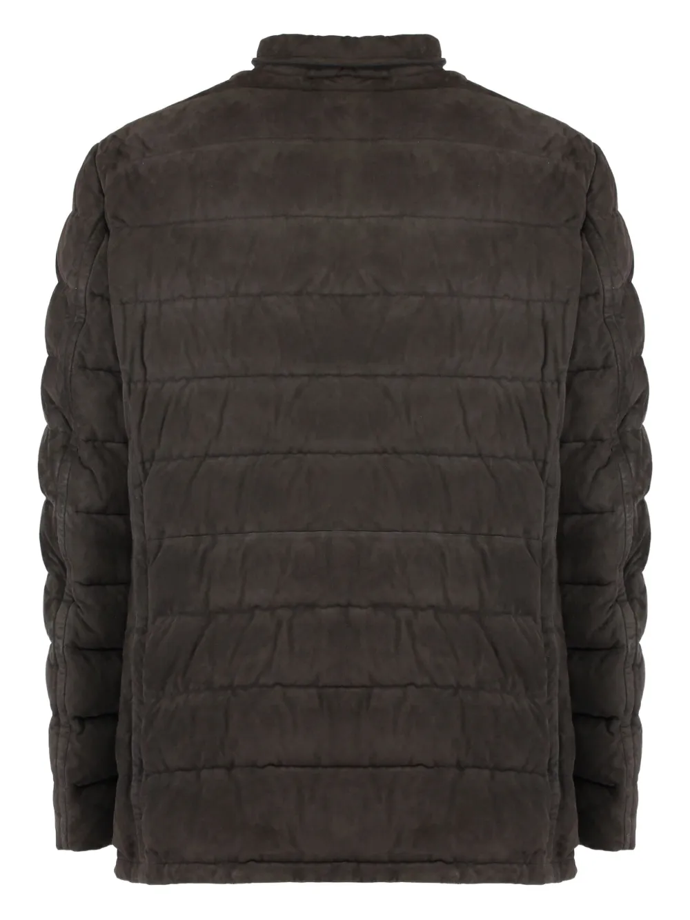 Moorer suede quilted jacket Bruin