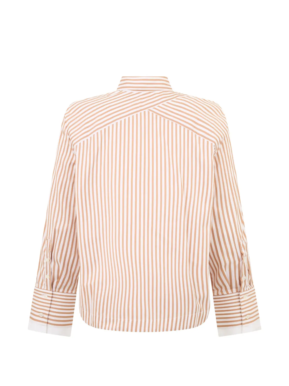 Moorer striped long-sleeve shirt Oranje
