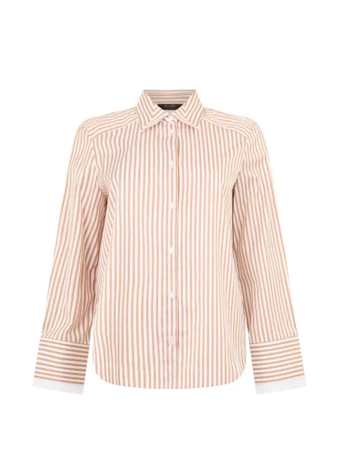 Moorer striped long-sleeve shirt