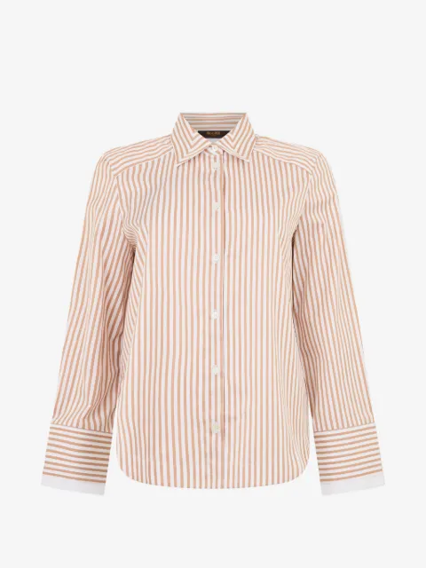 Moorer striped long-sleeve shirt