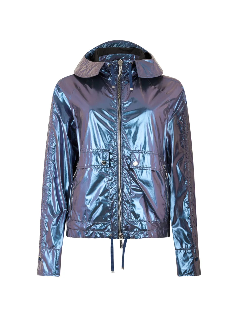Moorer hooded zip jacket - Blau