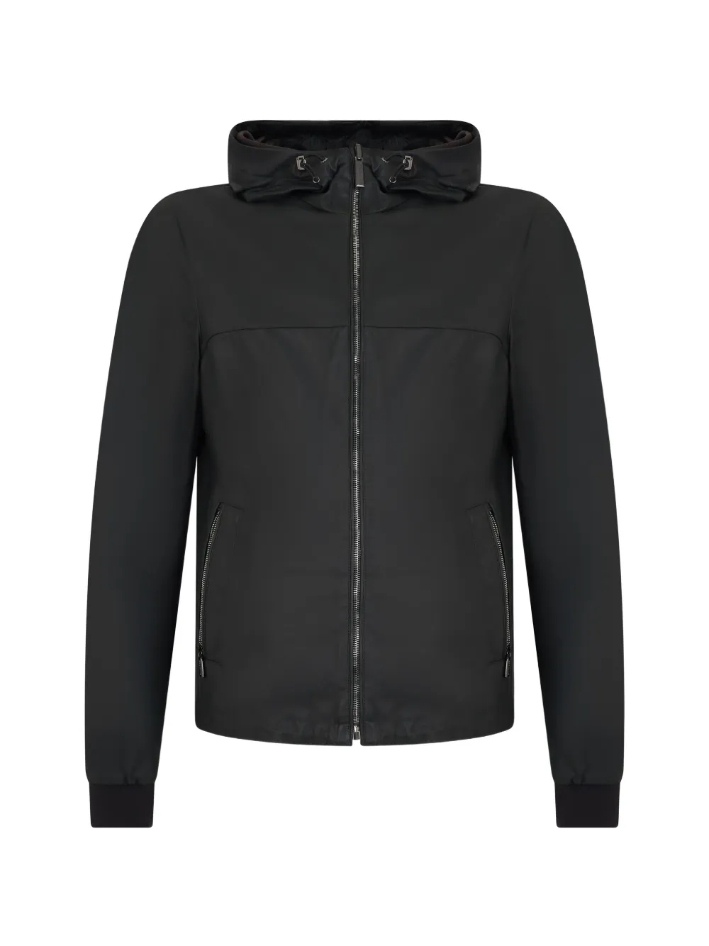 Moorer hooded zip-up jacket - Nero