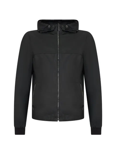 Moorer hooded zip-up jacket