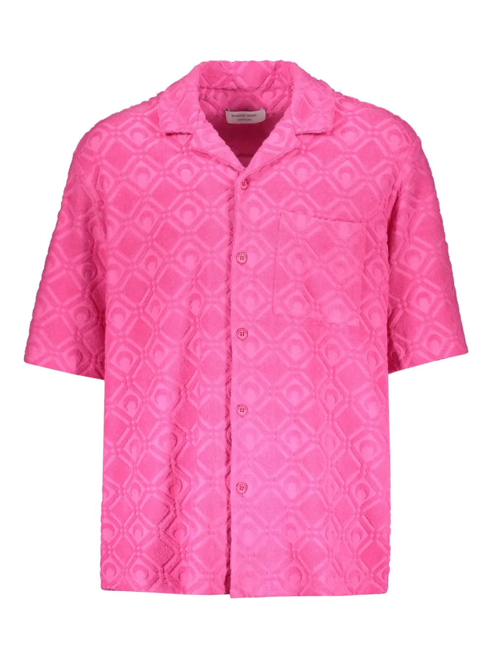 Marine Serre Overhemd met jacquard Roze