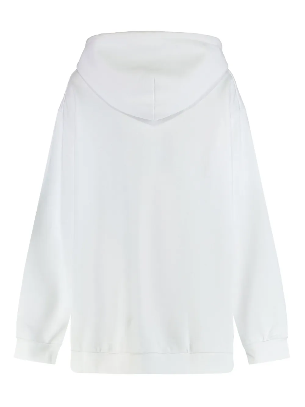 Alberta Ferretti lettering-patch hoodie - Wit
