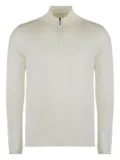 Moorer Terni virgin-wool half-zip sweater - White