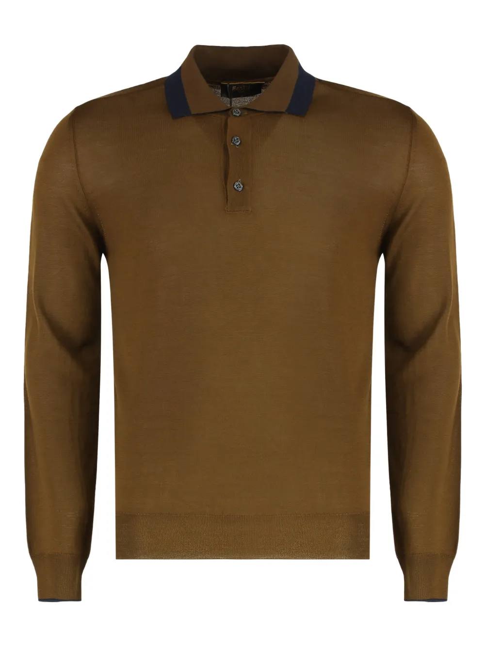 Moorer Terence-MLL button-up polo collar - Marrone