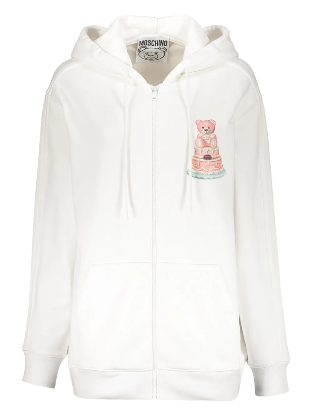 Moschino zip-up hoodie | White | Image 1
