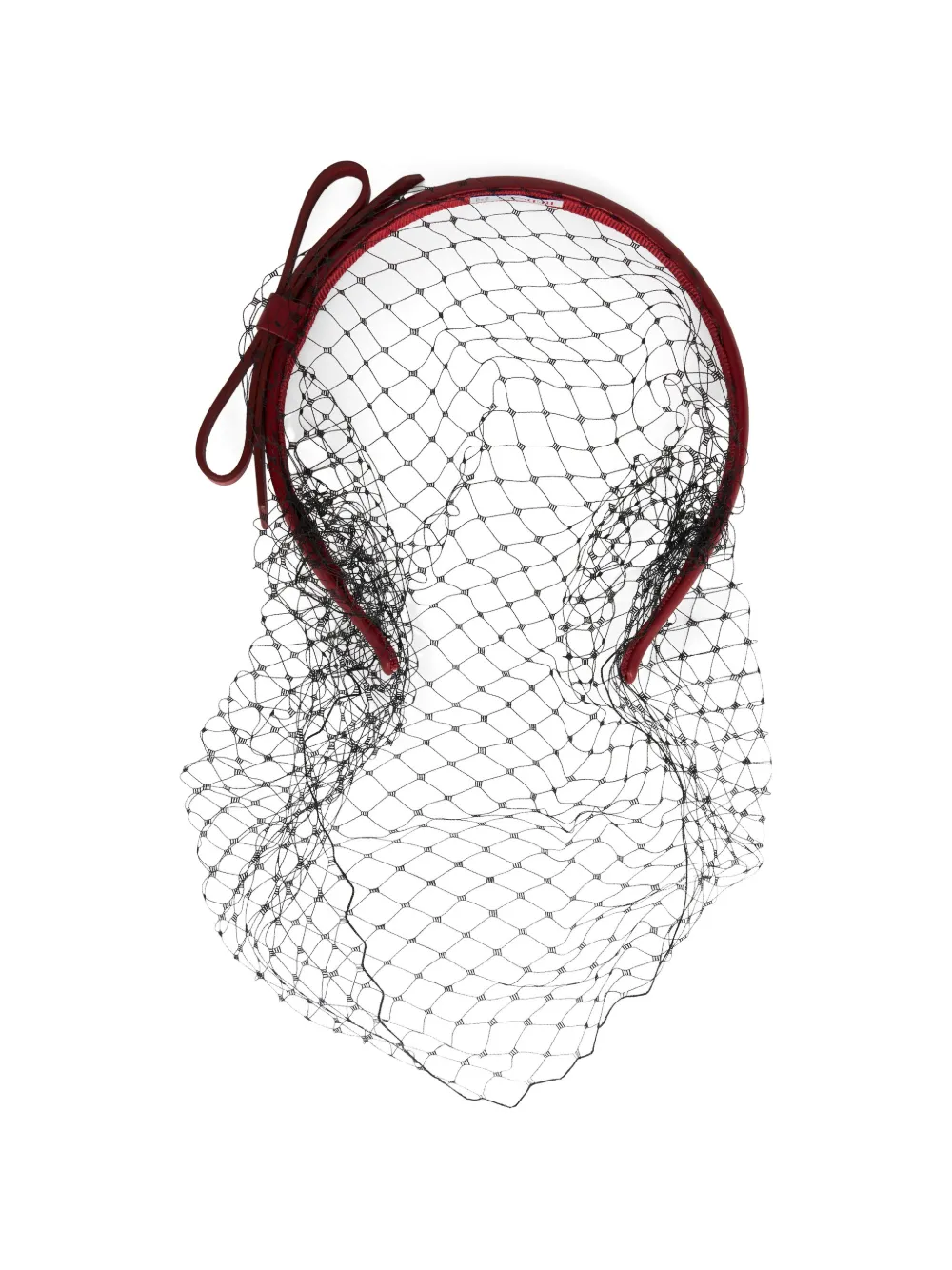  Red(v) Bow Net Hairband 