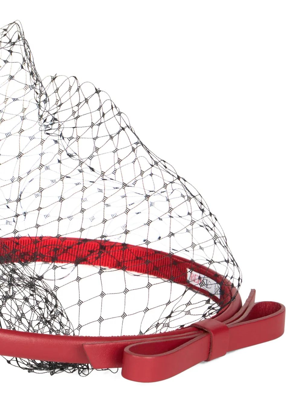  Red(v) Bow Net Hairband 