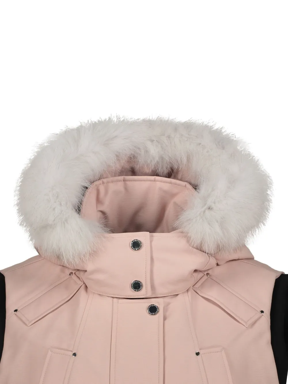Moose Knuckles Liberty Hooded Bodywarmer In Pink