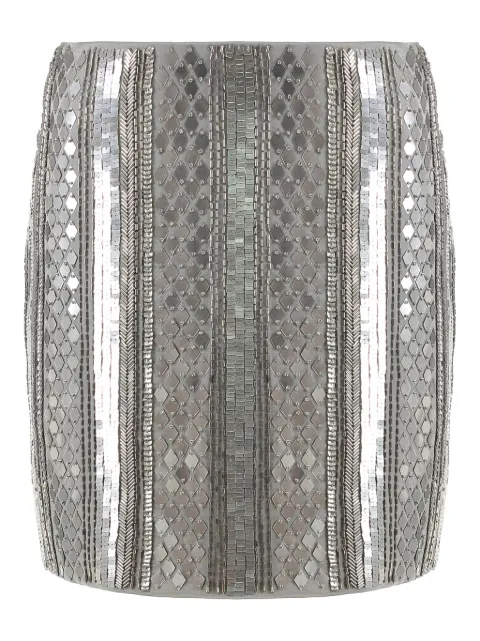 Alberta Ferretti — beaded-embellishment mini skirt