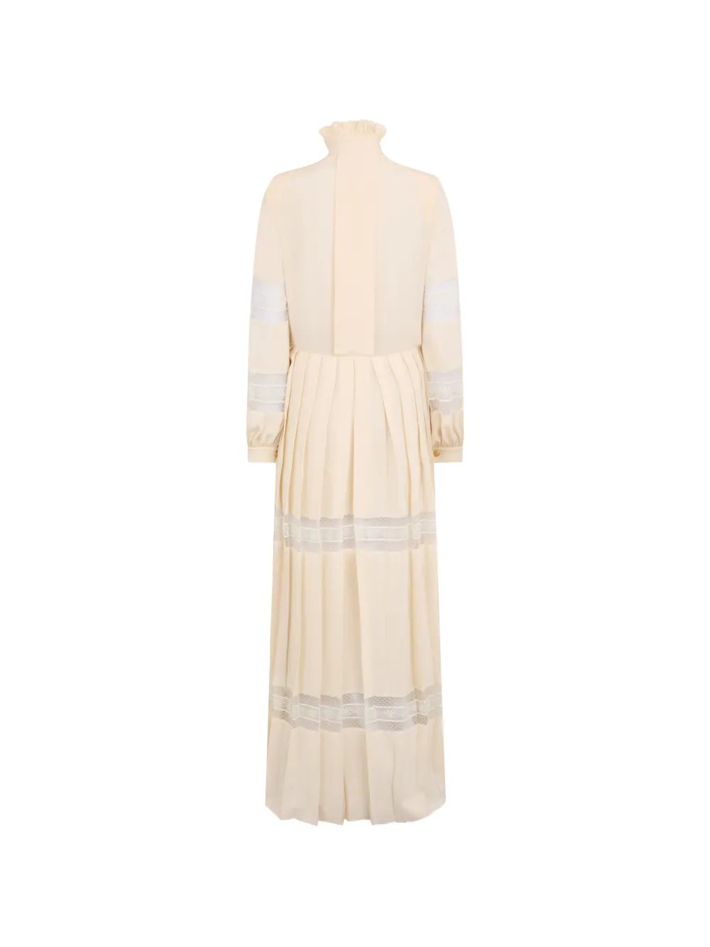Philosophy Di Lorenzo Serafini pleated lace-detail maxi dress - Beige