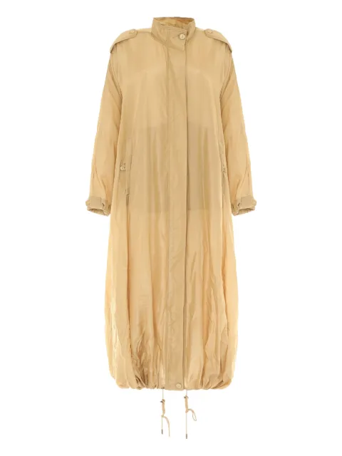 Alberta Ferretti drawstring-detail coat