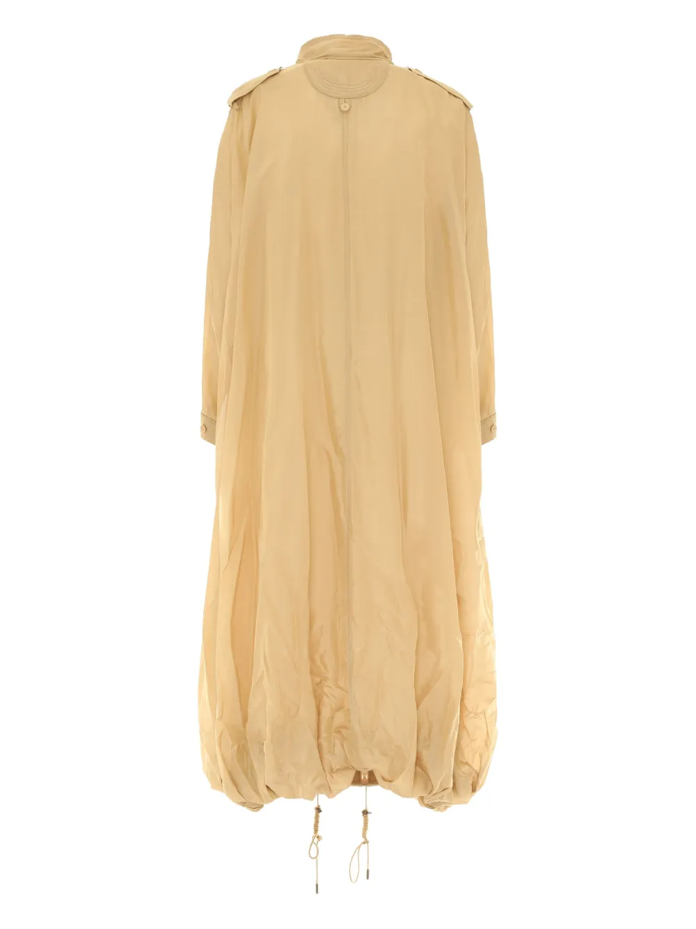 Alberta Ferretti drawstring-detail coat - Geel