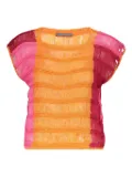 Alberta Ferretti fringe-detailing blouse - Orange