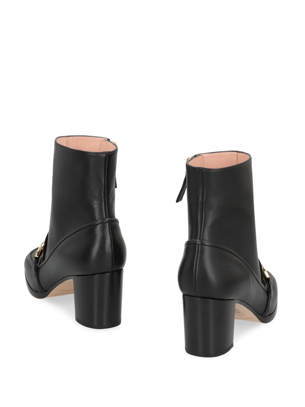 Alberta Ferretti chain-detail ankle boots Zwart