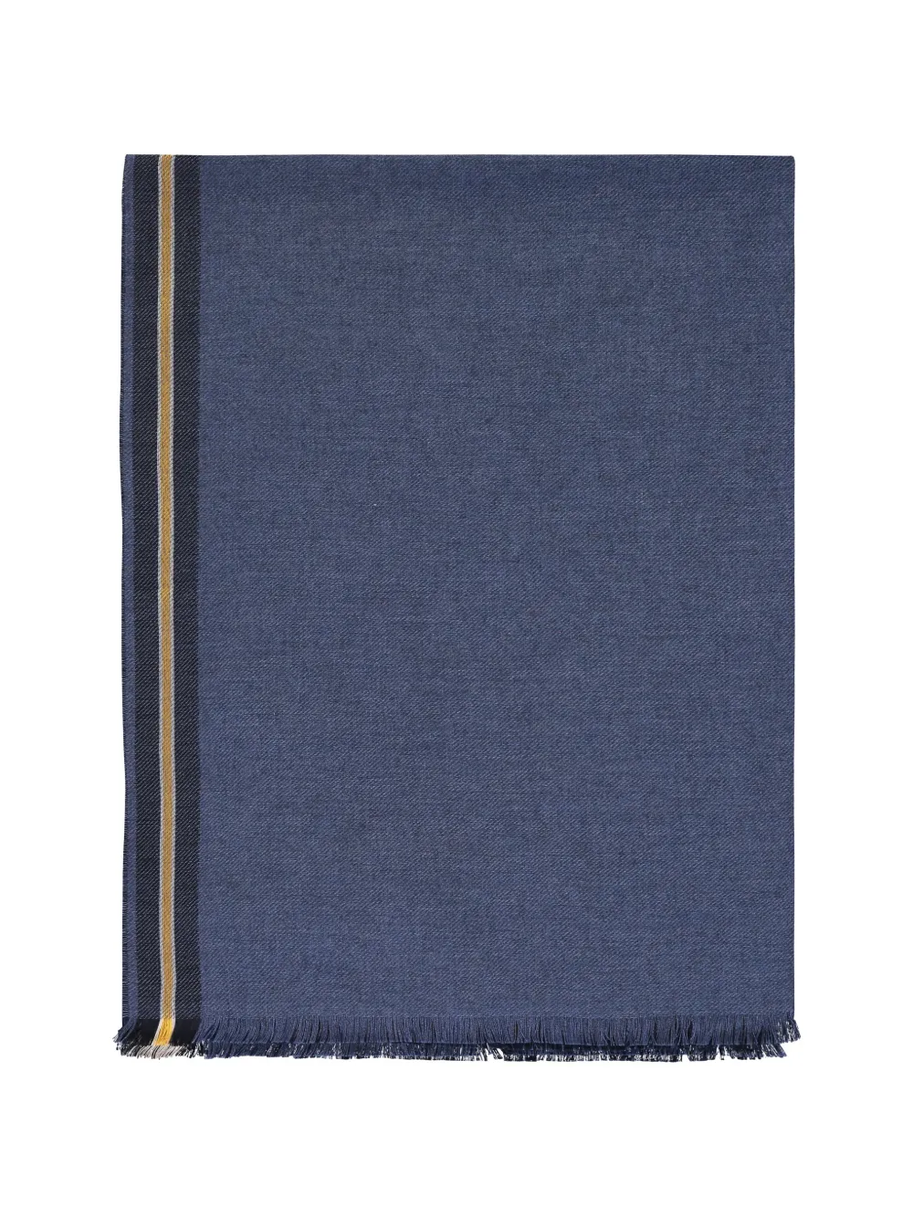 Moorer 스트라이프 프린지 스카프 | 블루 | Image 1