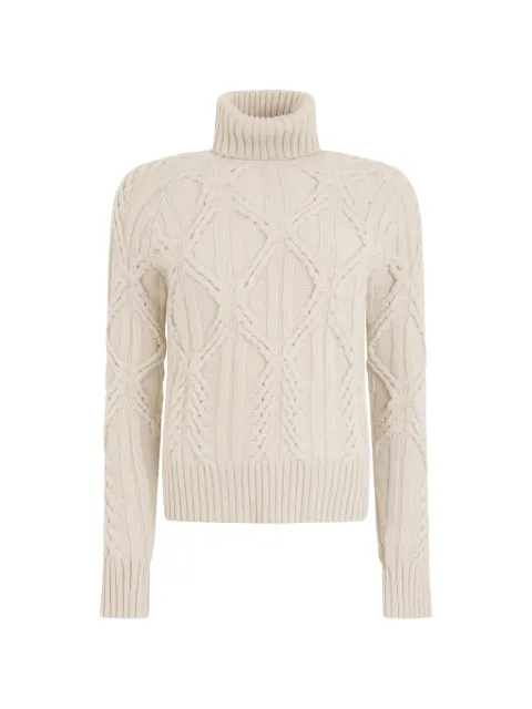 Moorer Anna-Cws cable-knit roll-neck sweater