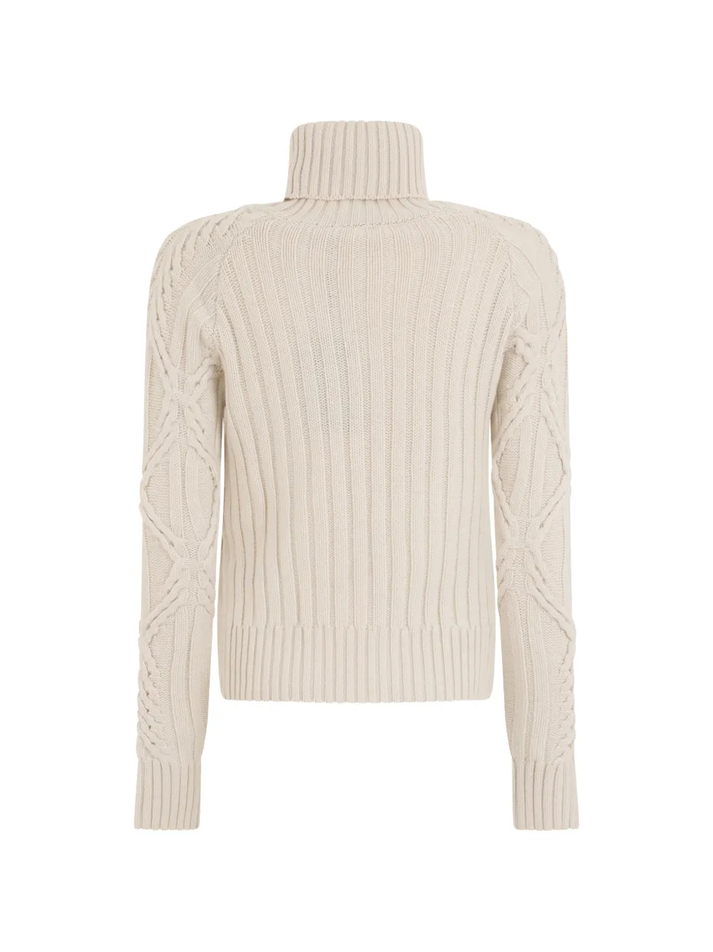 Moorer Anna-Cws cable-knit roll-neck sweater Beige
