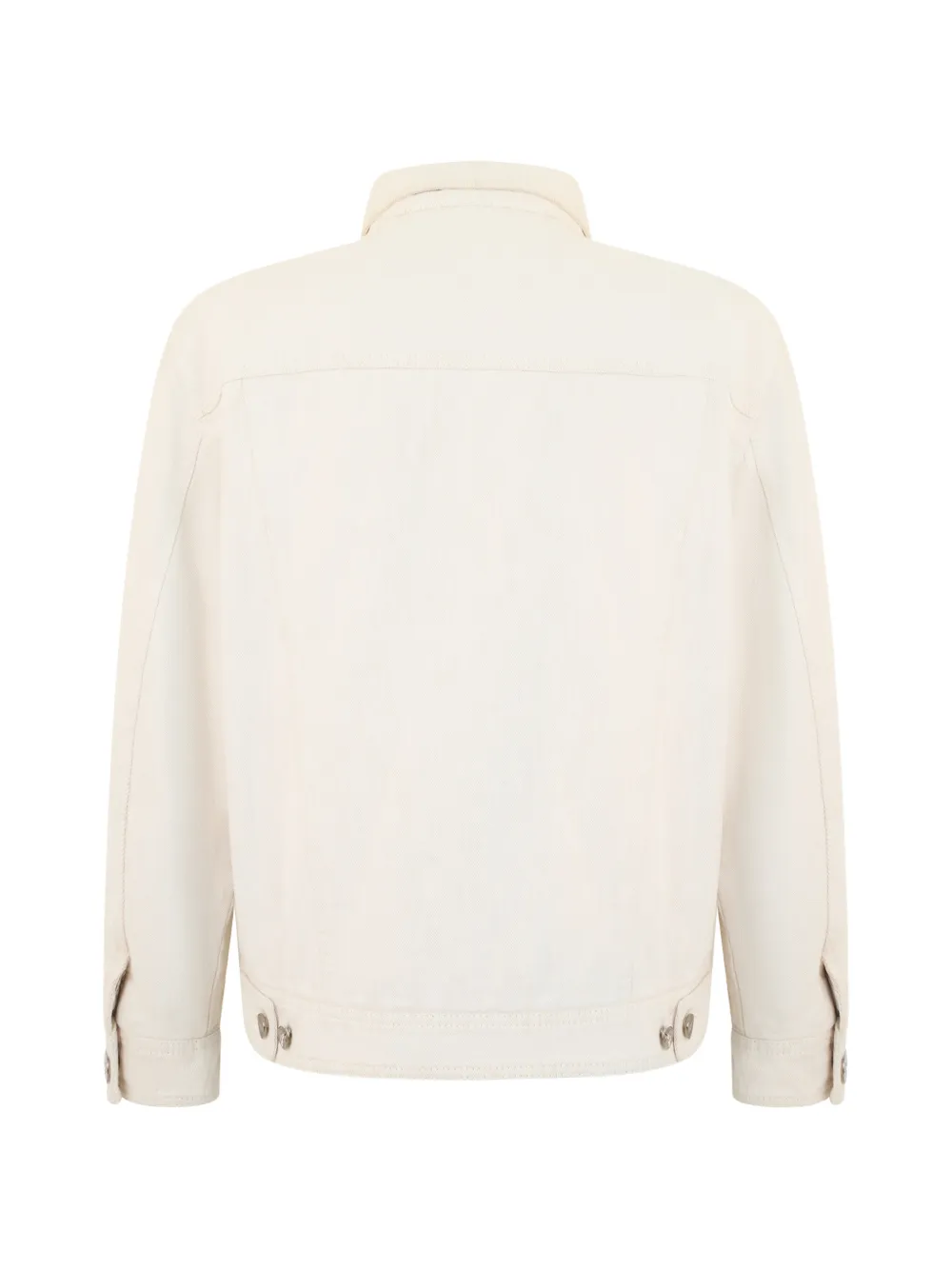 Moorer Ardea Button-up Denim Jacket In White