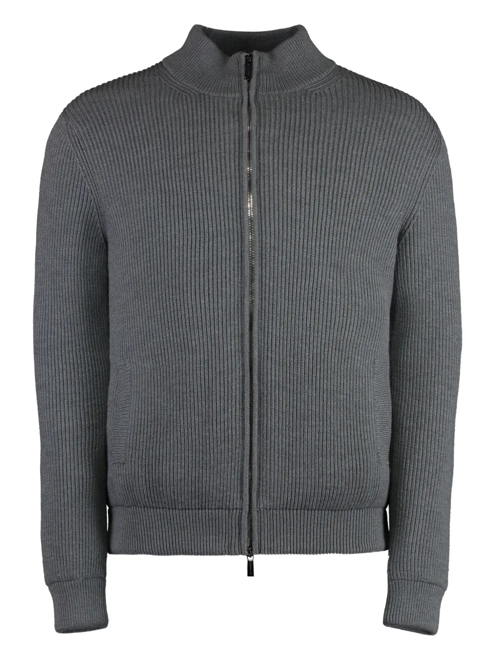Moorer rib-knit cashmere cardigan Grijs