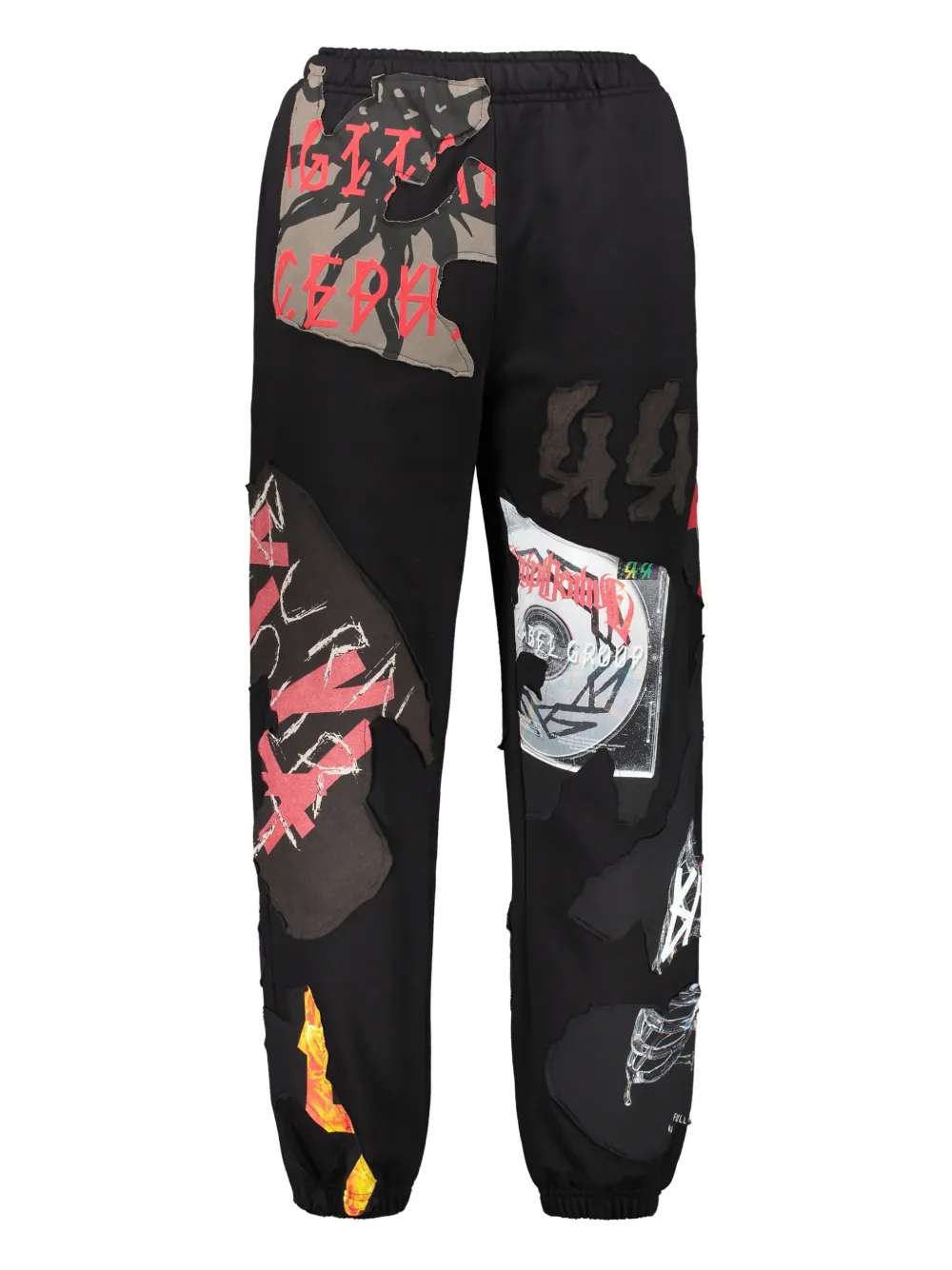 graphic-print track pants