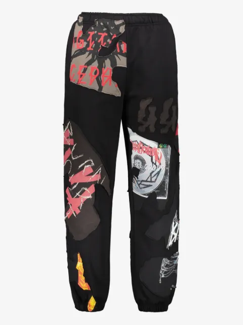 44 LABEL GROUP graphic-print track pants