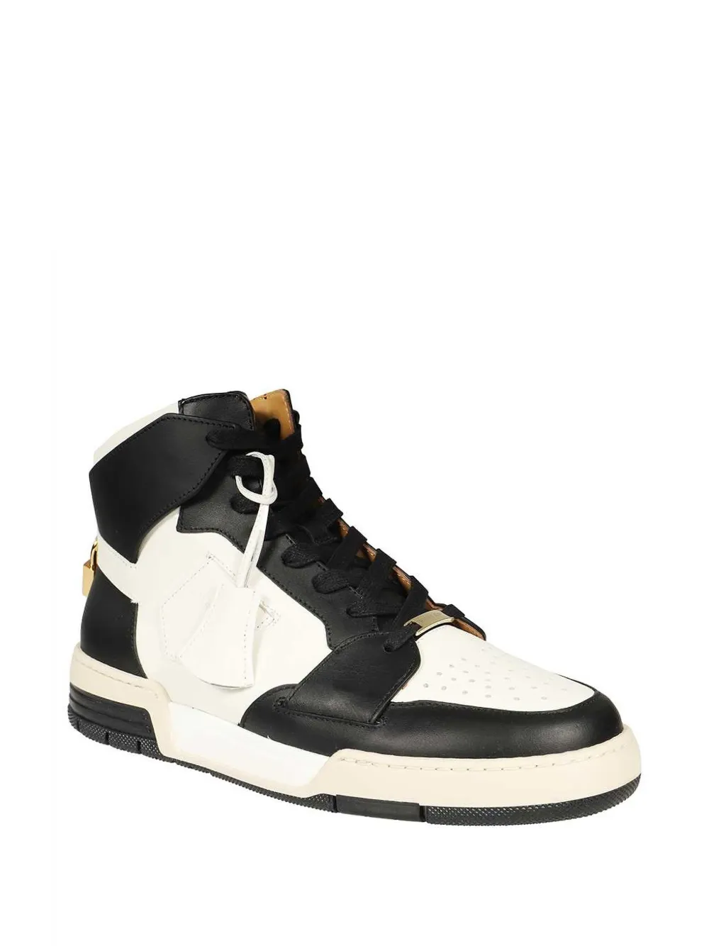 Buscemi Panelled High-top Sneakers In Black
