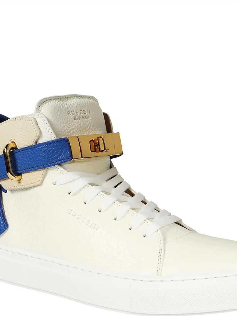 Buscemi Alce Leather Sneakers In White