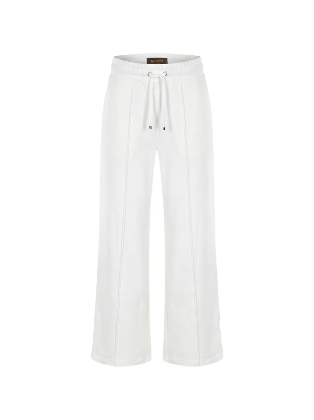 Moorer drawstring pintuck-detail track pants - Bianco
