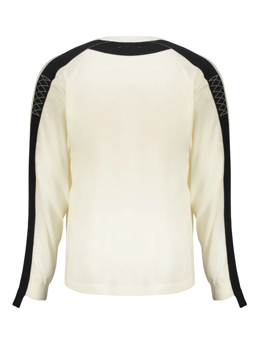 AMBUSH contrast-panel long-sleeve sweater Beige