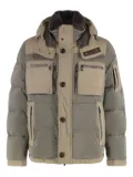 Moorer Biagio-OS1 hooded padded jacket - Green