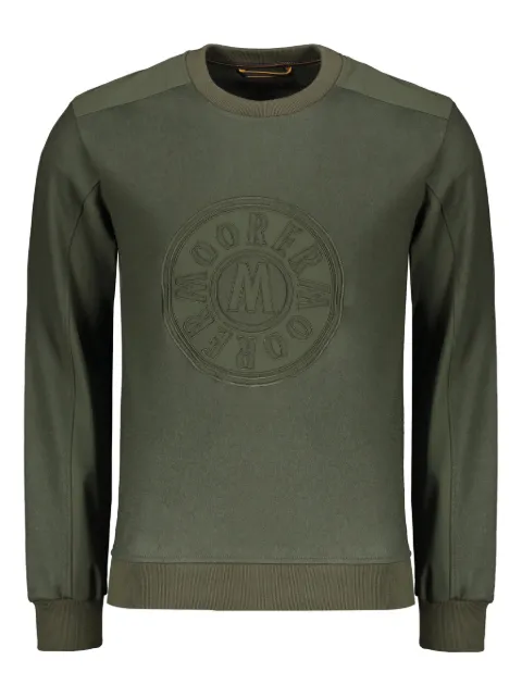 Moorer embossed logo sweatshirt