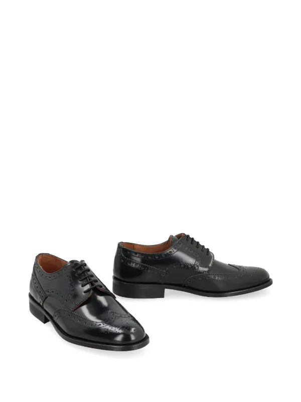 Bruno Magli Black Leather Derby Lace-Up Shoes Ricardo Oxford – Bruno Magli main image 4