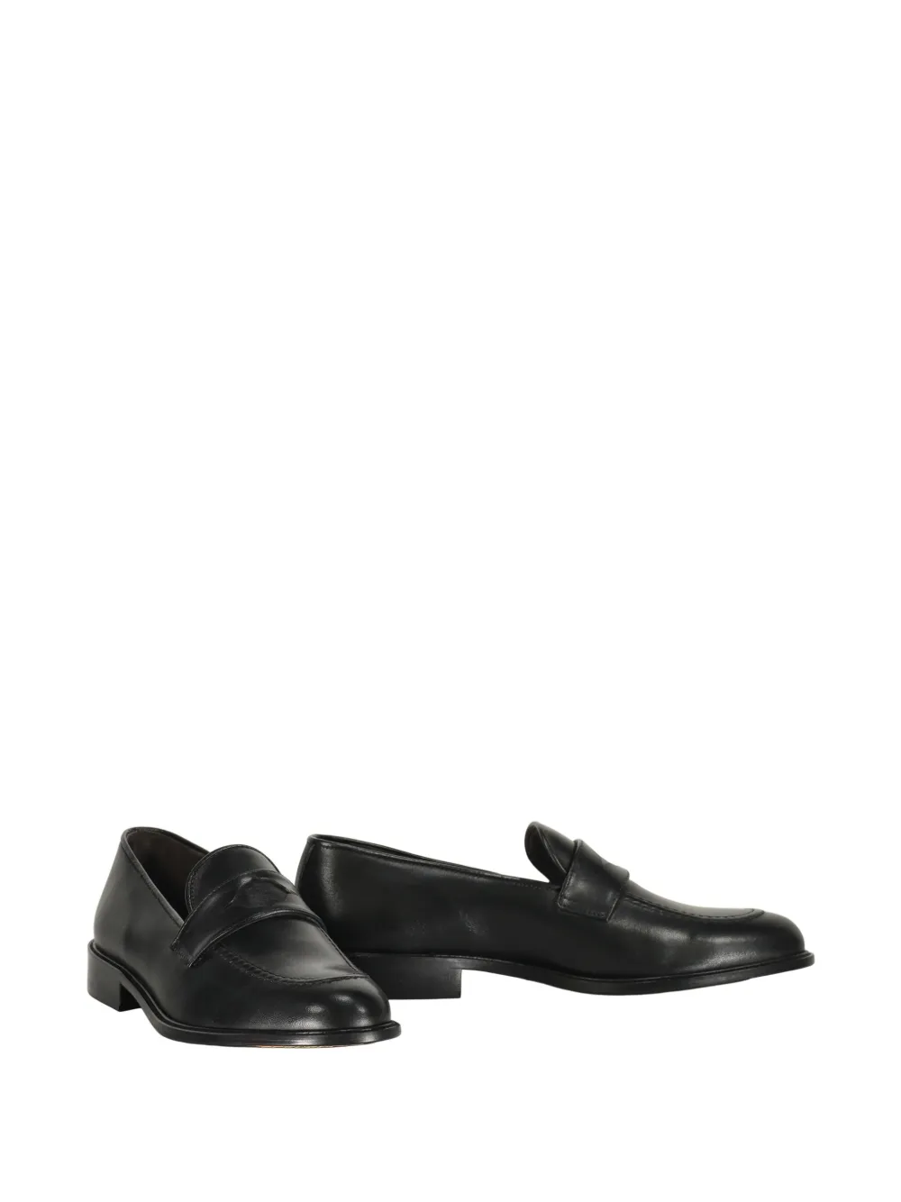 Bruno Magli leather loafers Black