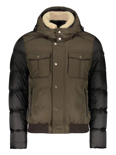 Moorer hooded-neck padded collar