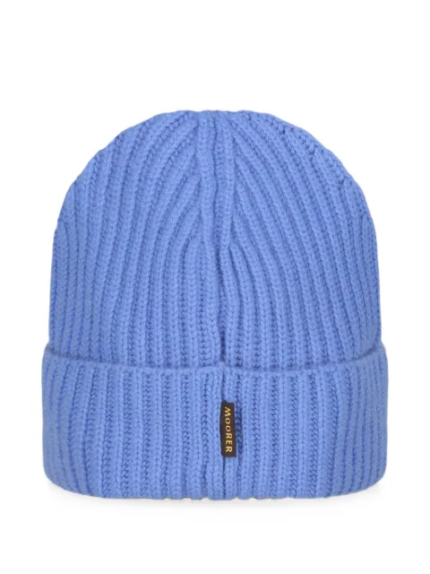 Moorer ribbed-knit beanie hat