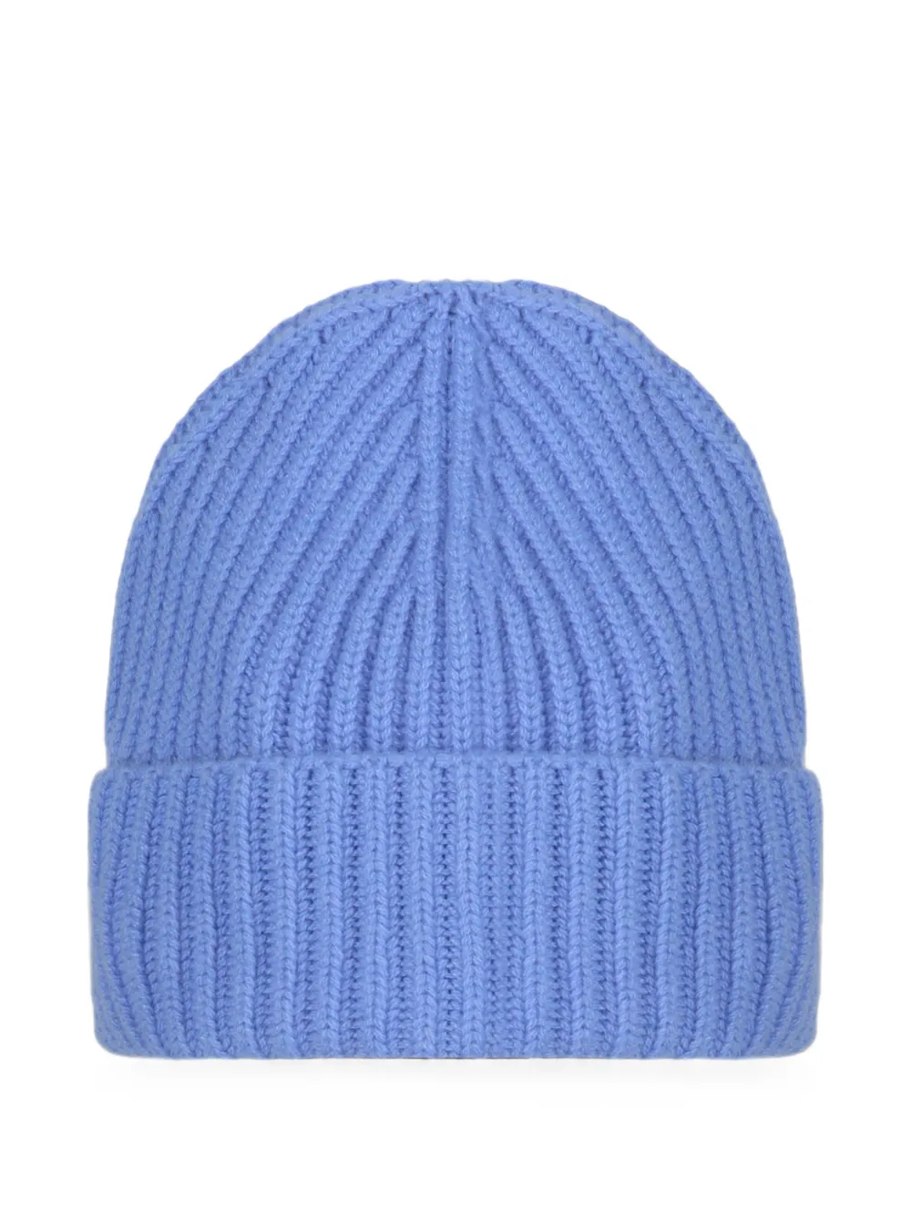 Moorer ribbed-knit beanie hat Blauw