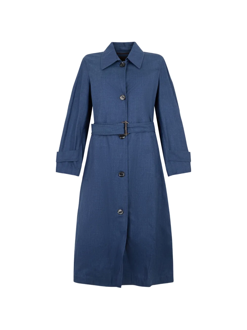 Moorer Desiree-P belted button-up trench coat - Blau