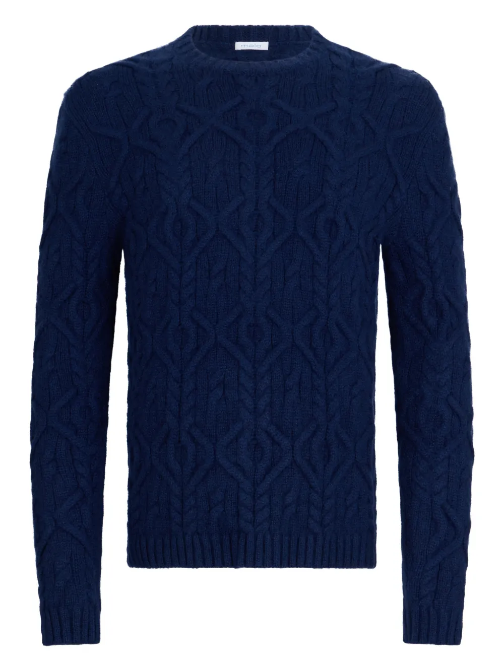Malo cable-knit sweater - Blau
