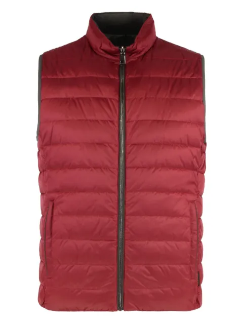 Moorer gilet matelassé à plaque logo