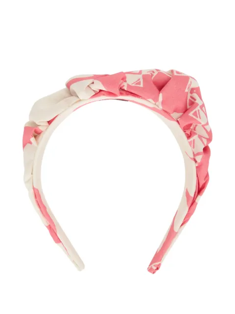 RED(V) gathered-printed hairband