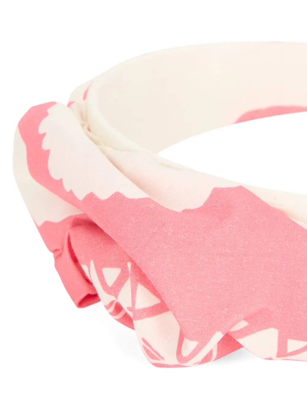  Red(v) Gathered-printed Hairband - Neutrals 