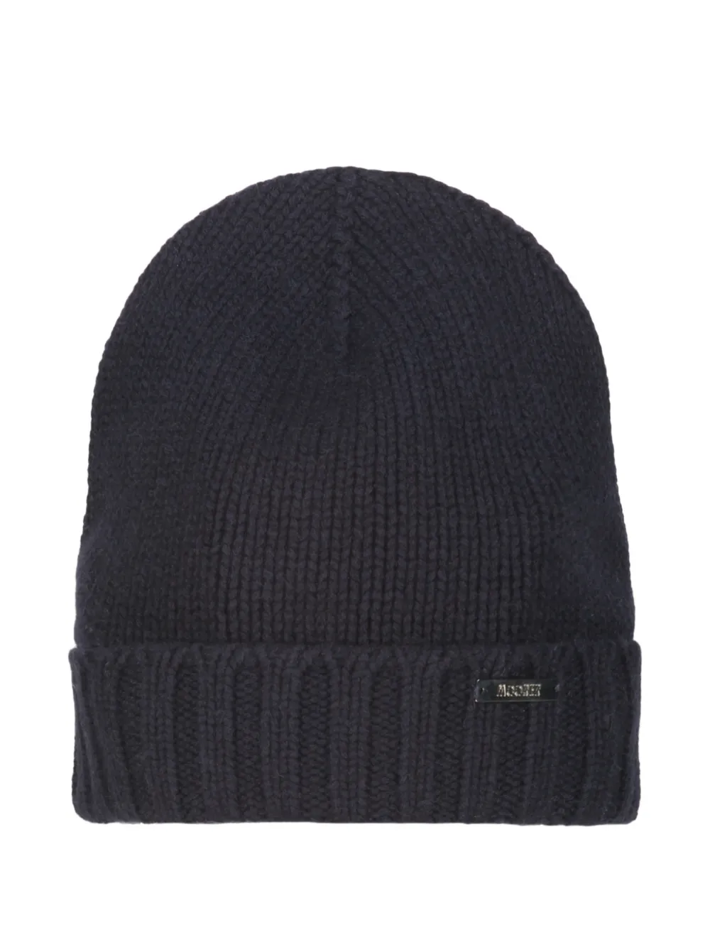 Moorer Vetta ribbed-knit beanie hat Blauw