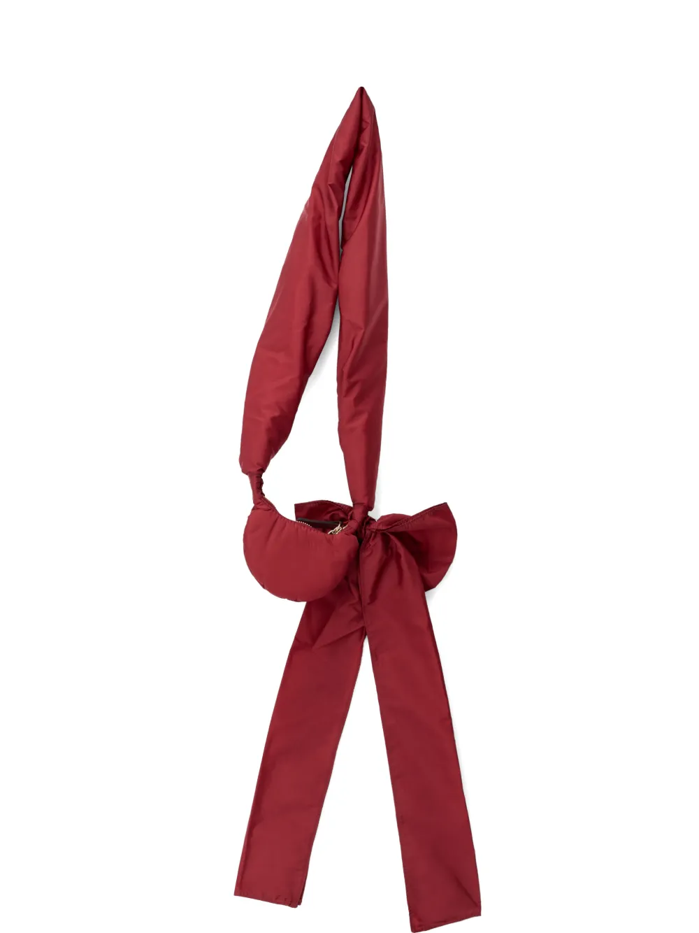 RED(V) bow shoulder bag - Rosso