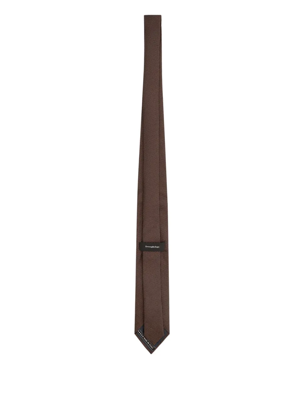 Zegna micro-pattern tie - Bruin