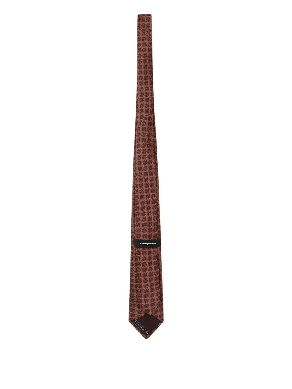 Zegna floral-print tie - Rood