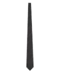 Zegna textured-patterned tie - Black