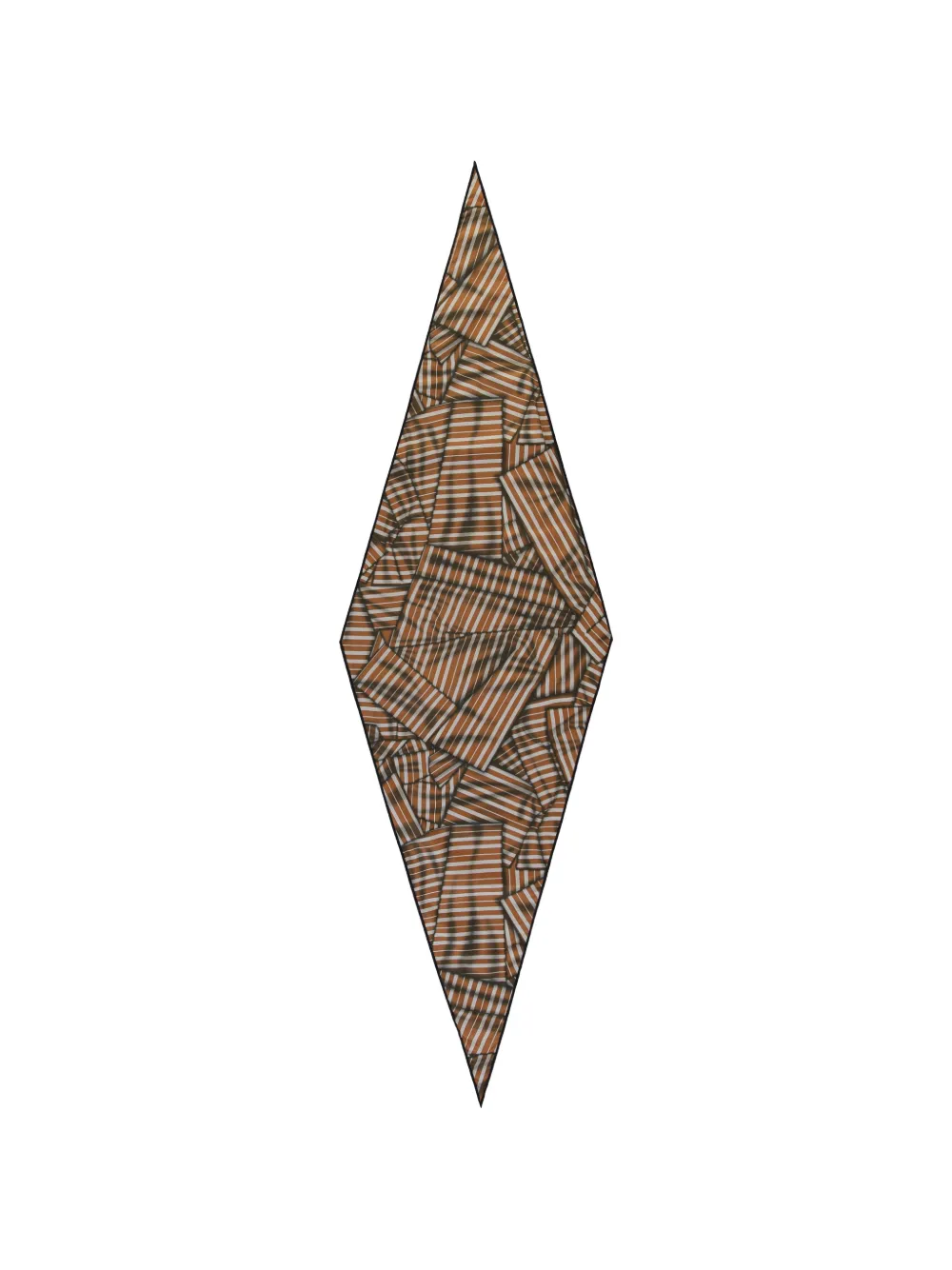 Zegna diamond-shaped scarf - Braun